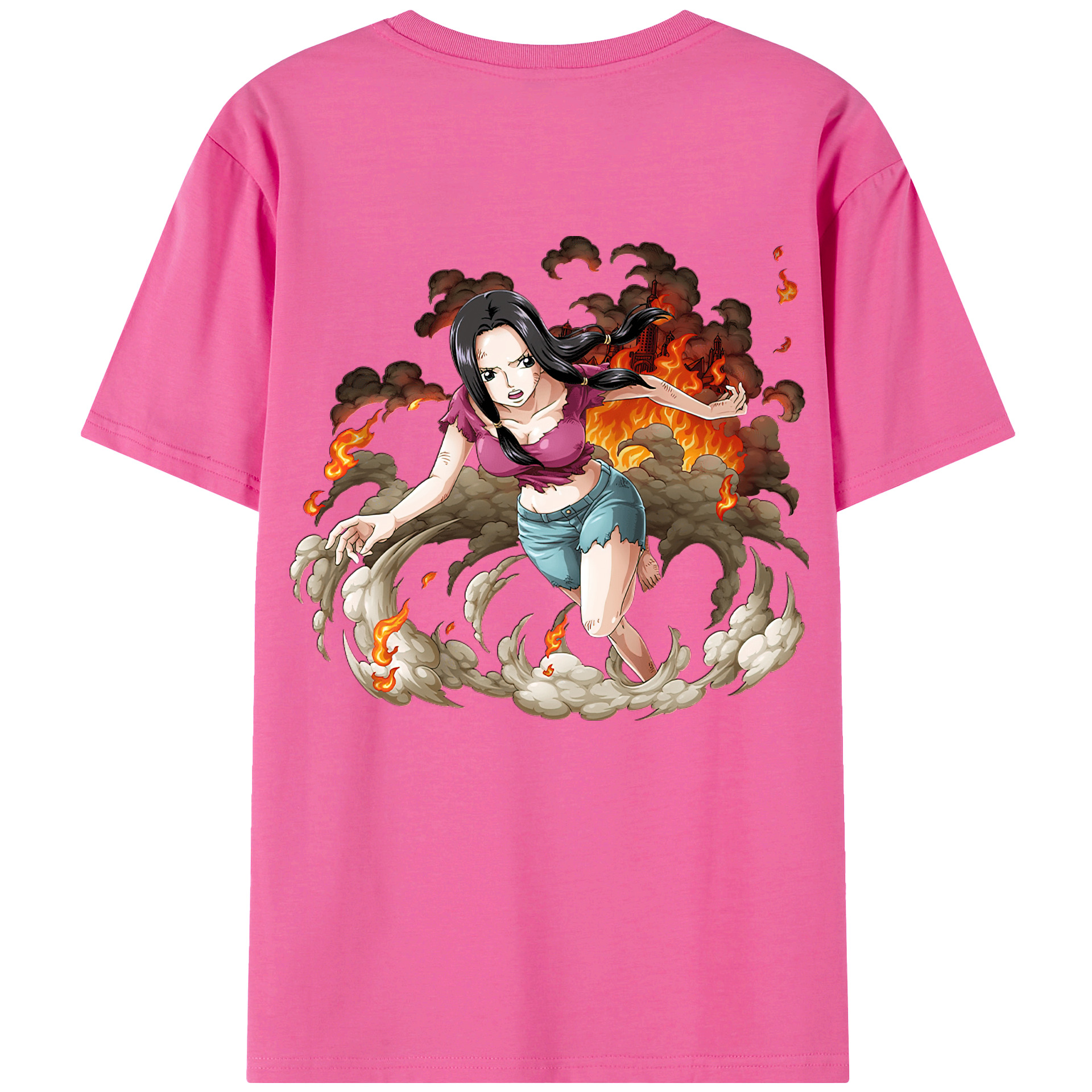 ワンピース ニコ・ロビン ONE PIECE Nico Robin レディース半袖Tシャツ(バックプリント)